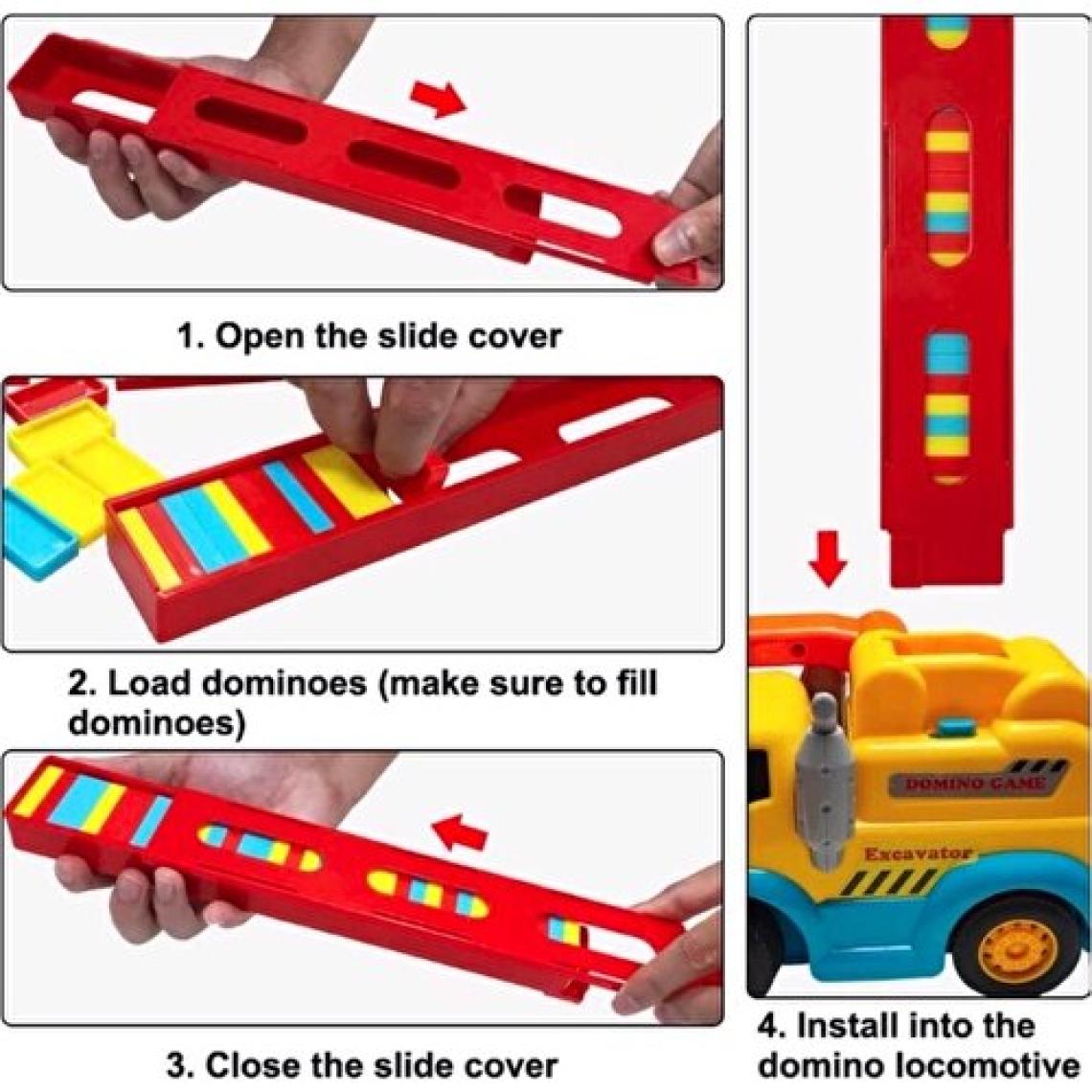 Can Toys Pilli Dominolu Tren Kutulu 80 Parça Domino Taşı Dizen