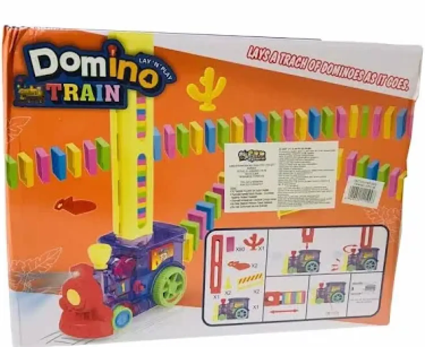 Can Toys Pilli Dominolu Tren Kutulu 80 Parça Domino Taşı Dizen