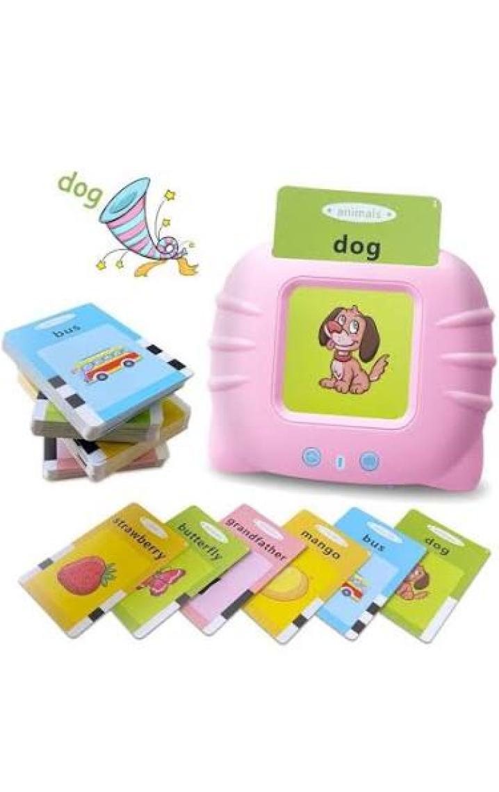 Schulzz Erken Eğitim Ingilizce Sesli Flash Kartları PVC Kart Şeffaf Koruma ile Yıpranmaz Yırtılmaz Kartlı