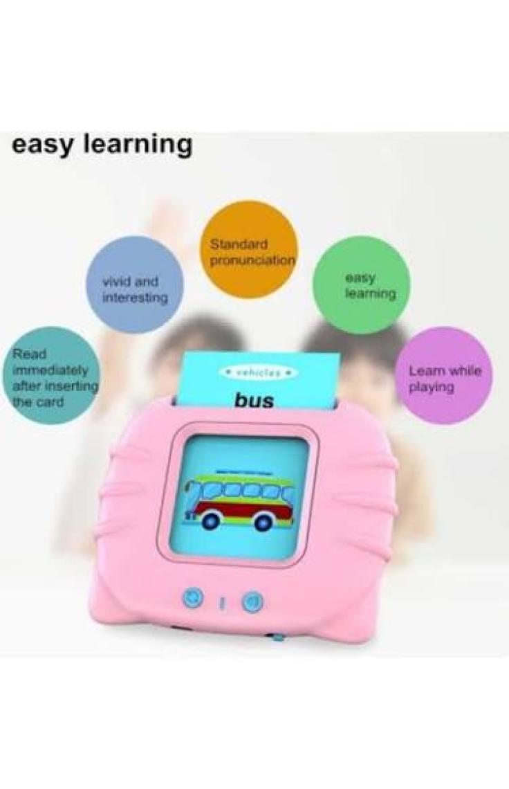 Schulzz Erken Eğitim Ingilizce Sesli Flash Kartları PVC Kart Şeffaf Koruma ile Yıpranmaz Yırtılmaz Kartlı