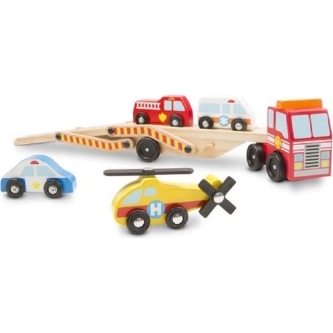 Melissa&Doug Melissa And Doug Ahşap Acil Yardım Araçları Taşıyıcı Tır