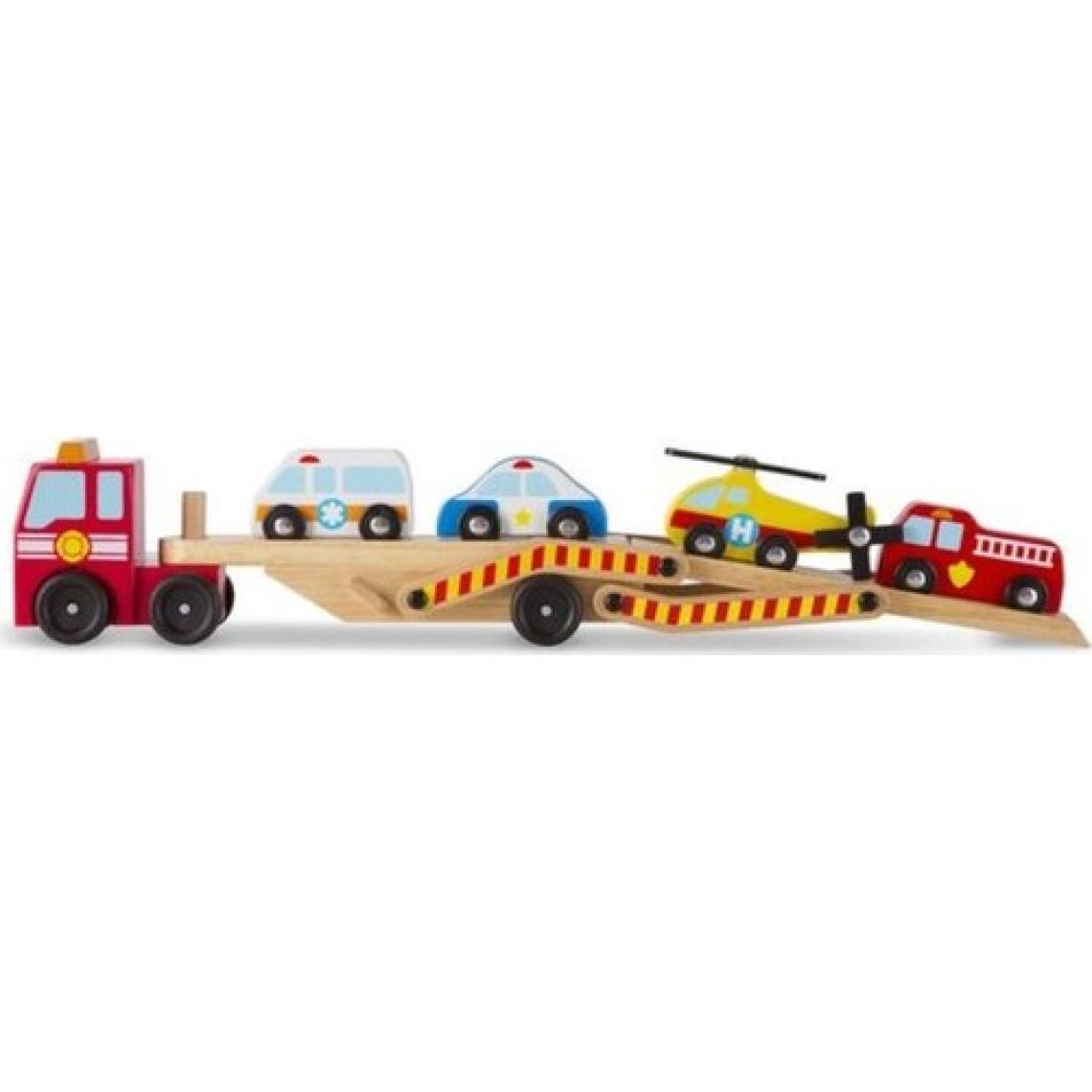 Melissa&Doug Melissa And Doug Ahşap Acil Yardım Araçları Taşıyıcı Tır