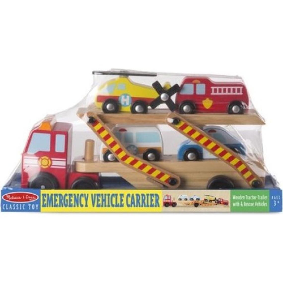 Melissa&Doug Melissa And Doug Ahşap Acil Yardım Araçları Taşıyıcı Tır