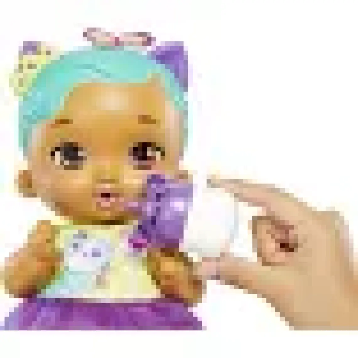 My Garden Baby Yavru Kedi Bebeğimin Bakım Zamanı - Mavi Saçlı Bebek (30 Cm), Tekrar Kullanılabilen Bebek Bezi, Önlüğü, Biberonu ve Aksesuarlarıyla, 3 Yaş ve Üzeri Hhl22