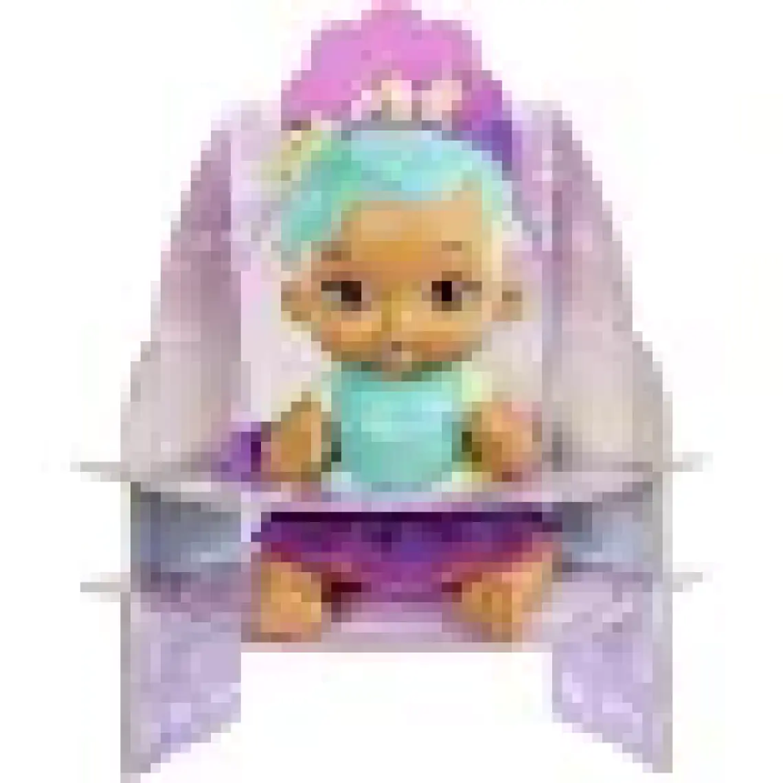 My Garden Baby Yavru Kedi Bebeğimin Bakım Zamanı - Mavi Saçlı Bebek (30 Cm), Tekrar Kullanılabilen Bebek Bezi, Önlüğü, Biberonu ve Aksesuarlarıyla, 3 Yaş ve Üzeri Hhl22