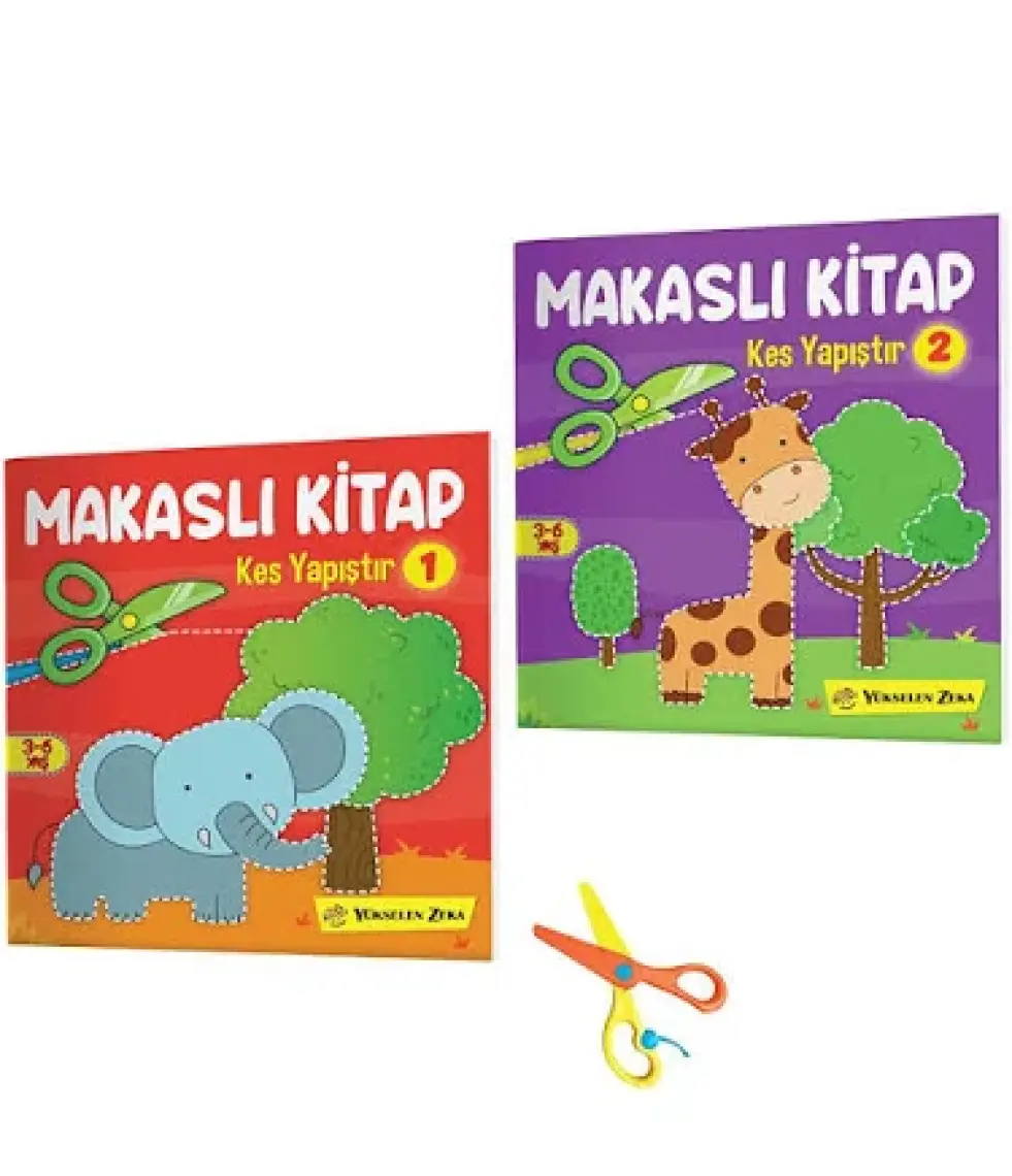 Kes Yapıştır Makaslı Set (GÜVENLİ MAKAS HEDİYELİ)
