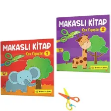 Kes Yapıştır Makaslı Set (GÜVENLİ MAKAS HEDİYELİ)