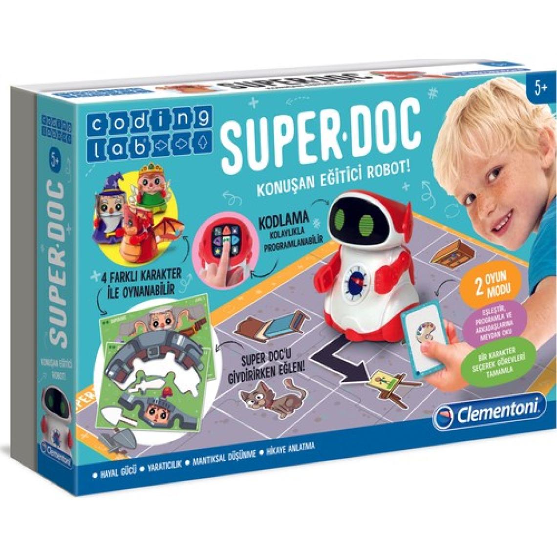 Clementoni Coding Lab - SUPER DOC - Eğitici Konuşan Robot