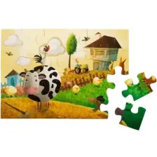 Yer Puzzle-40 Parça Puzzle - Şehirde Eğitici Oyuncak Ve Kitap