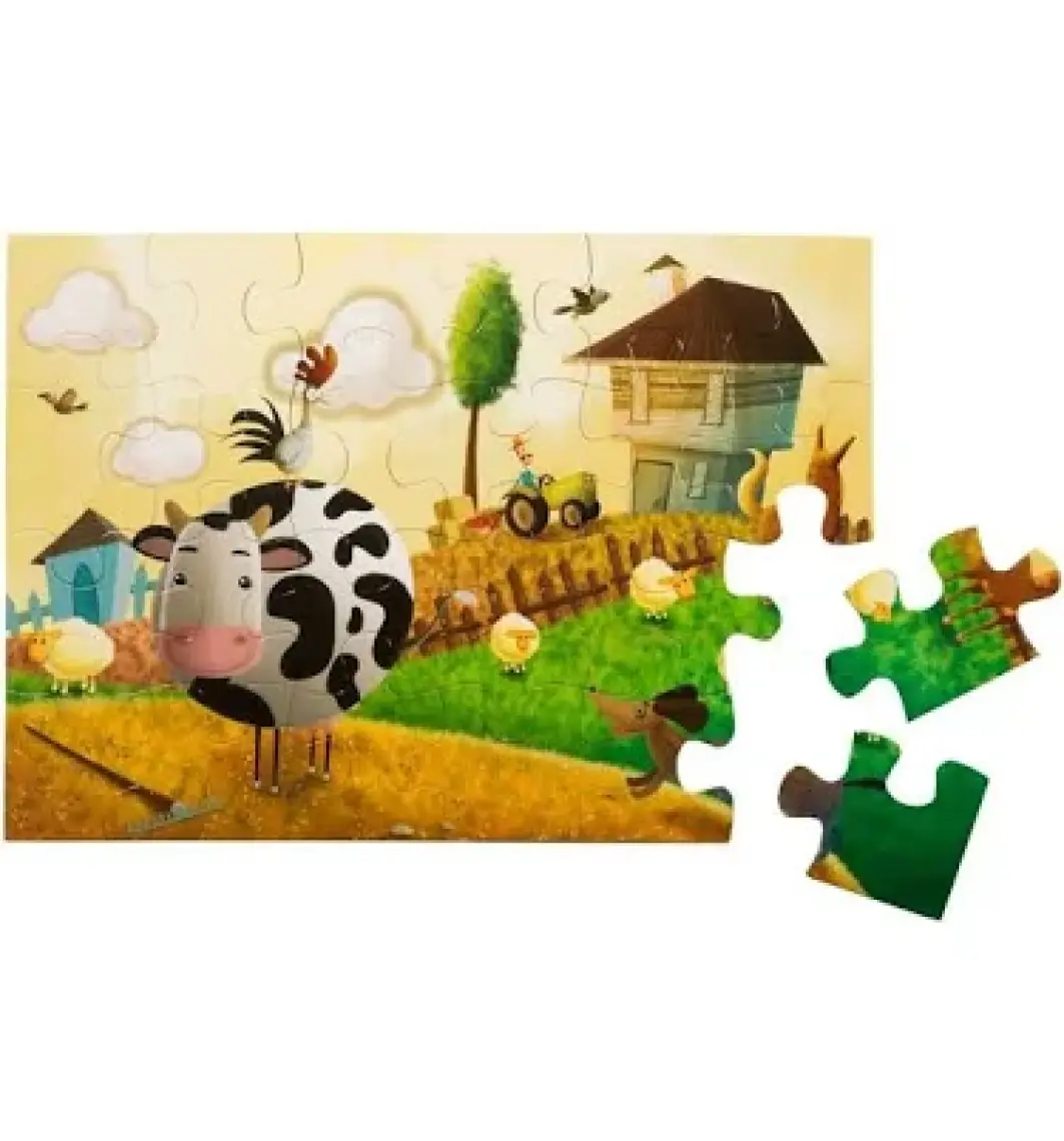 Yer Puzzle-40 Parça Puzzle - Şehirde Eğitici Oyuncak Ve Kitap