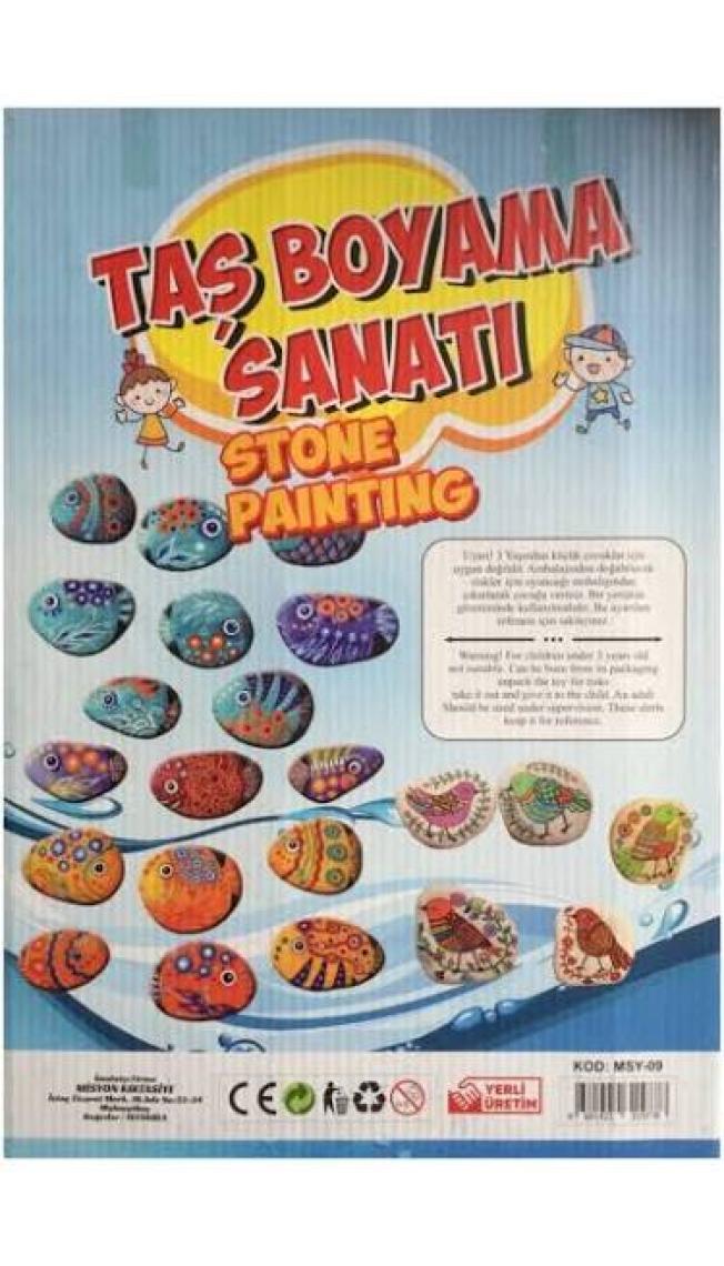 Kumtoys Taş Boyama Seti (Yeni Versiyon)