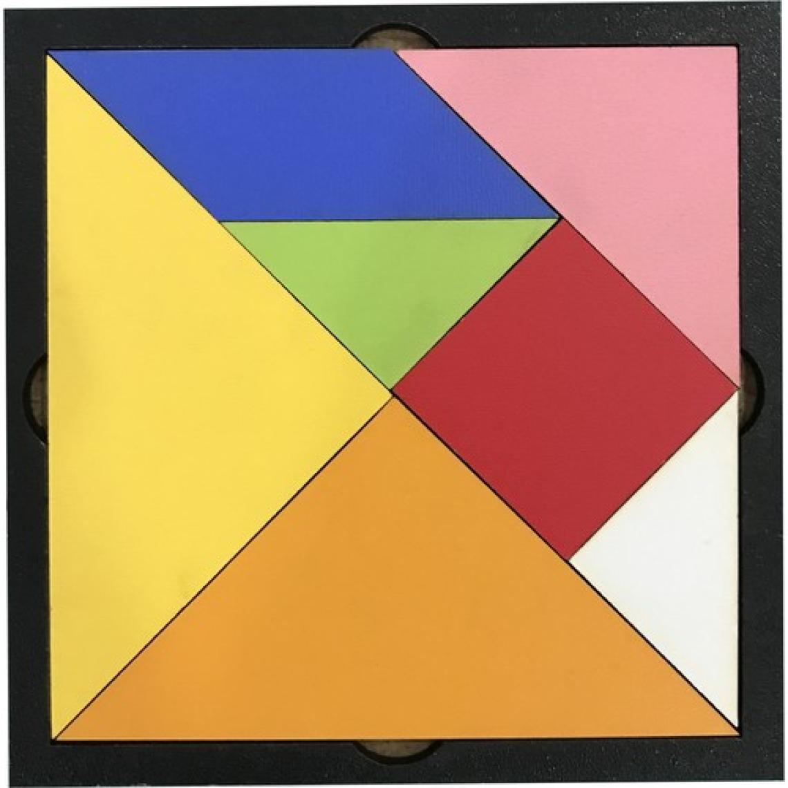 Liva Renkli Ahşap Tangram Puzzle 15X15CM