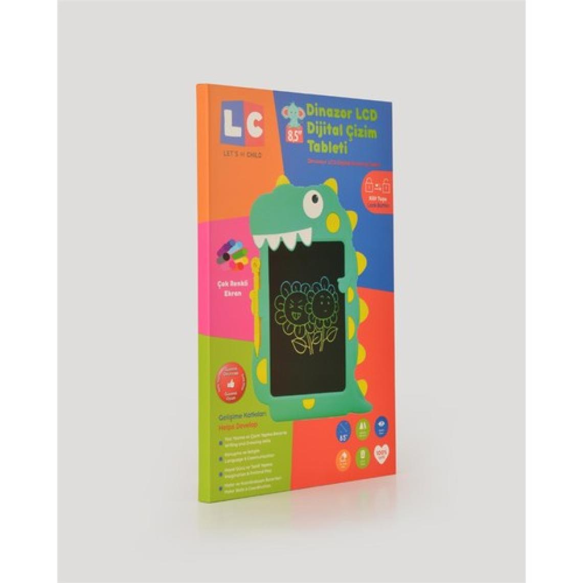 LC Turkuaz Dinazor Çizim Tableti 8,5 İnç