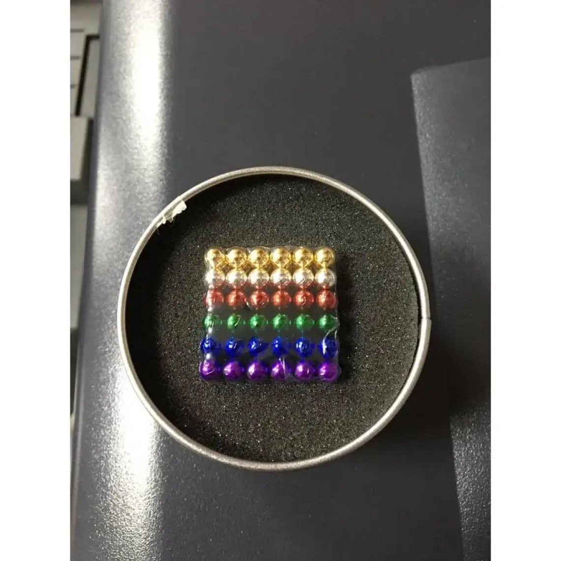 No Name Renkli Manyetik Mıknatıs Toplar 5mm 216 Adet Neocube Neo Cube Küp