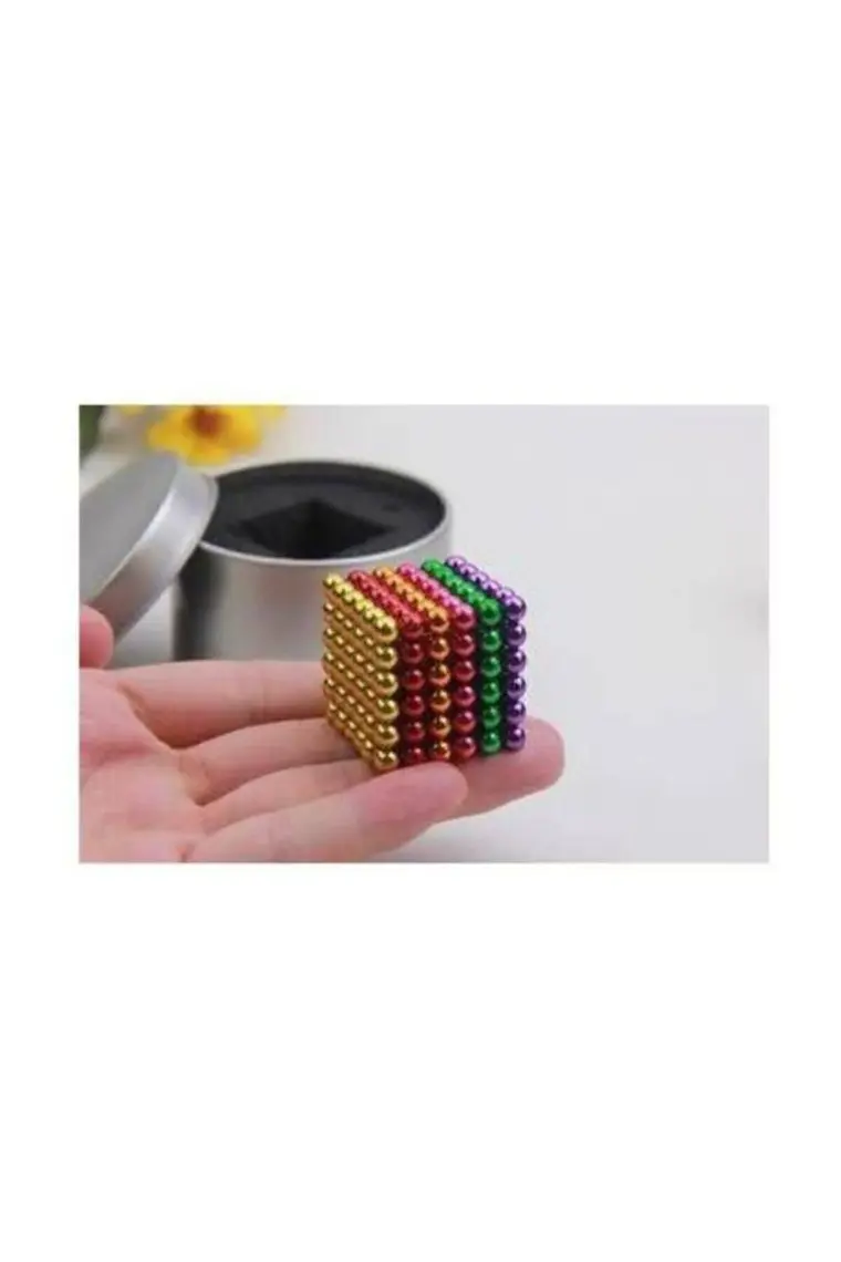 No Name Renkli Manyetik Mıknatıs Toplar 5mm 216 Adet Neocube Neo Cube Küp