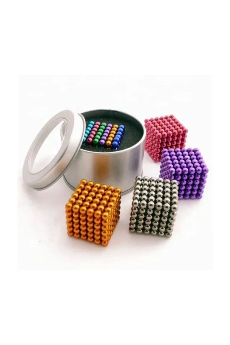 No Name Renkli Manyetik Mıknatıs Toplar 5mm 216 Adet Neocube Neo Cube Küp