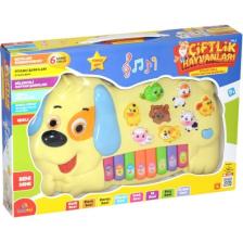 Can Ali Toys CNL-2222-2223 Türkçe Piano Çiftlik Hayvanları