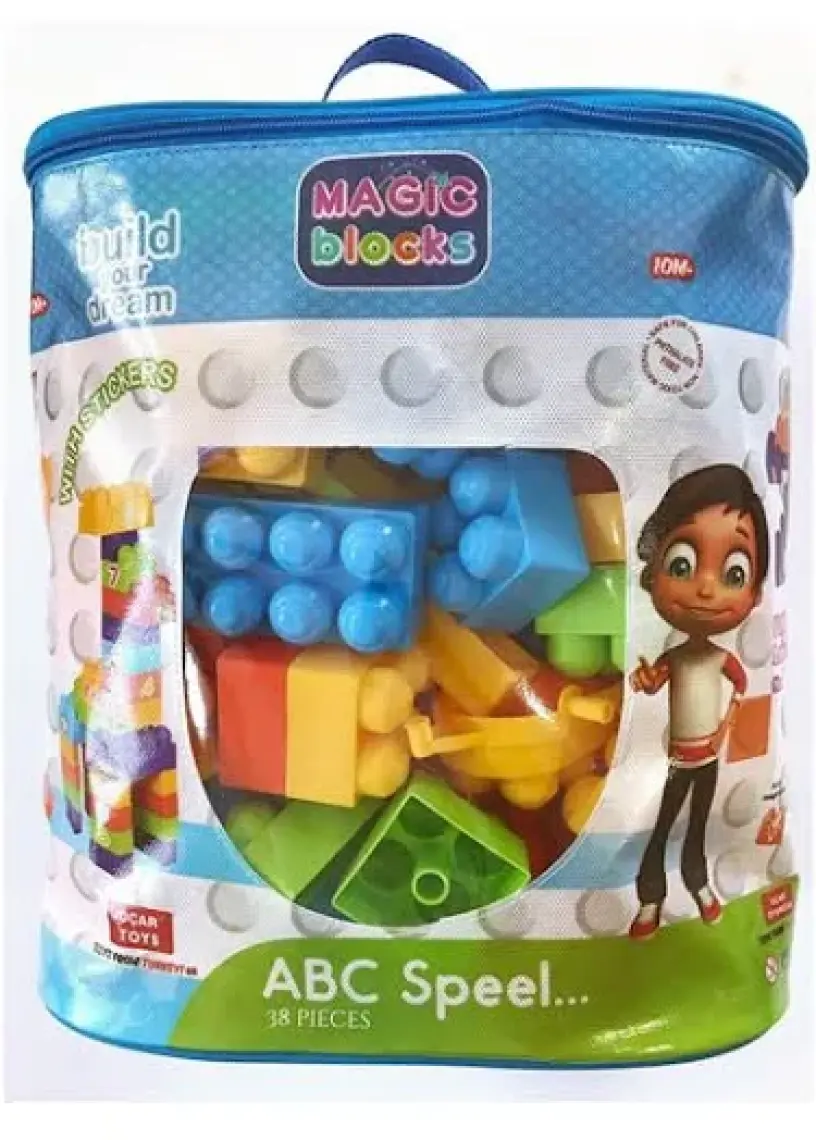 Uçar Oyuncak Magic Blocks 76 Parça Büyük Bloklu Oyun Seti