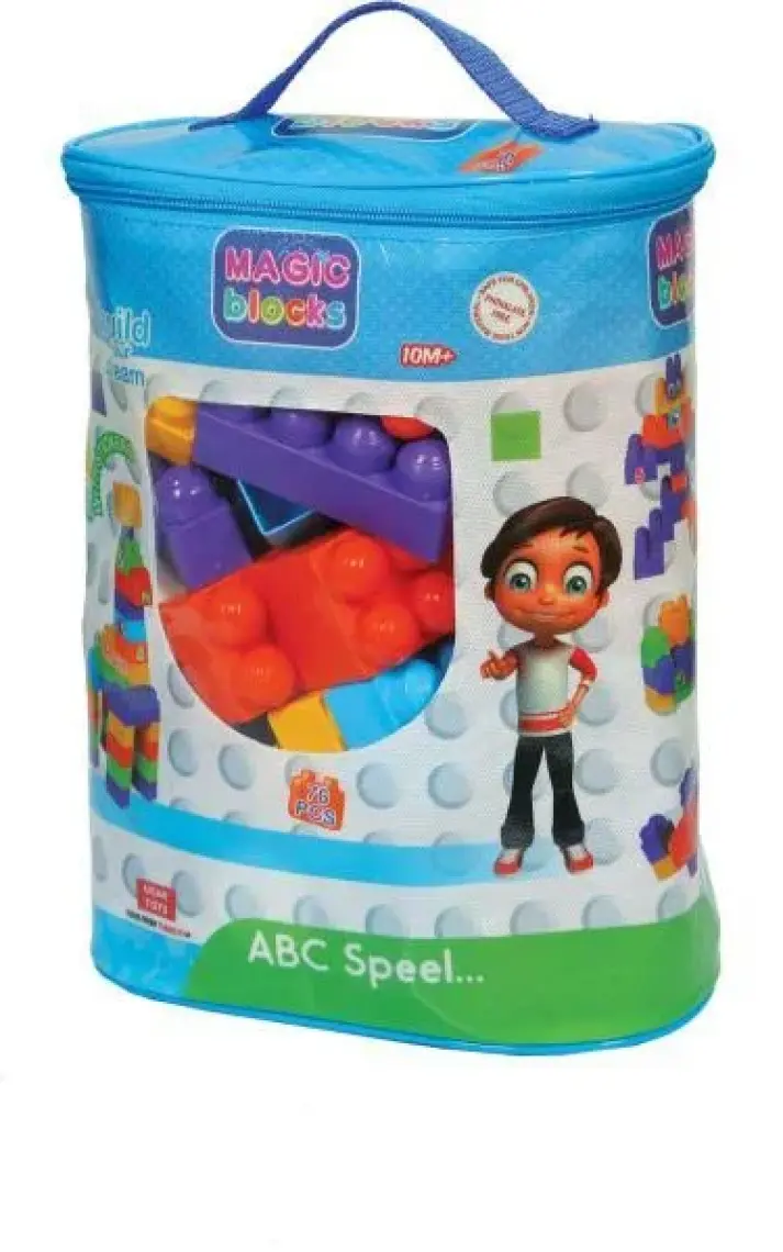 Uçar Oyuncak Magic Blocks 76 Parça Büyük Bloklu Oyun Seti