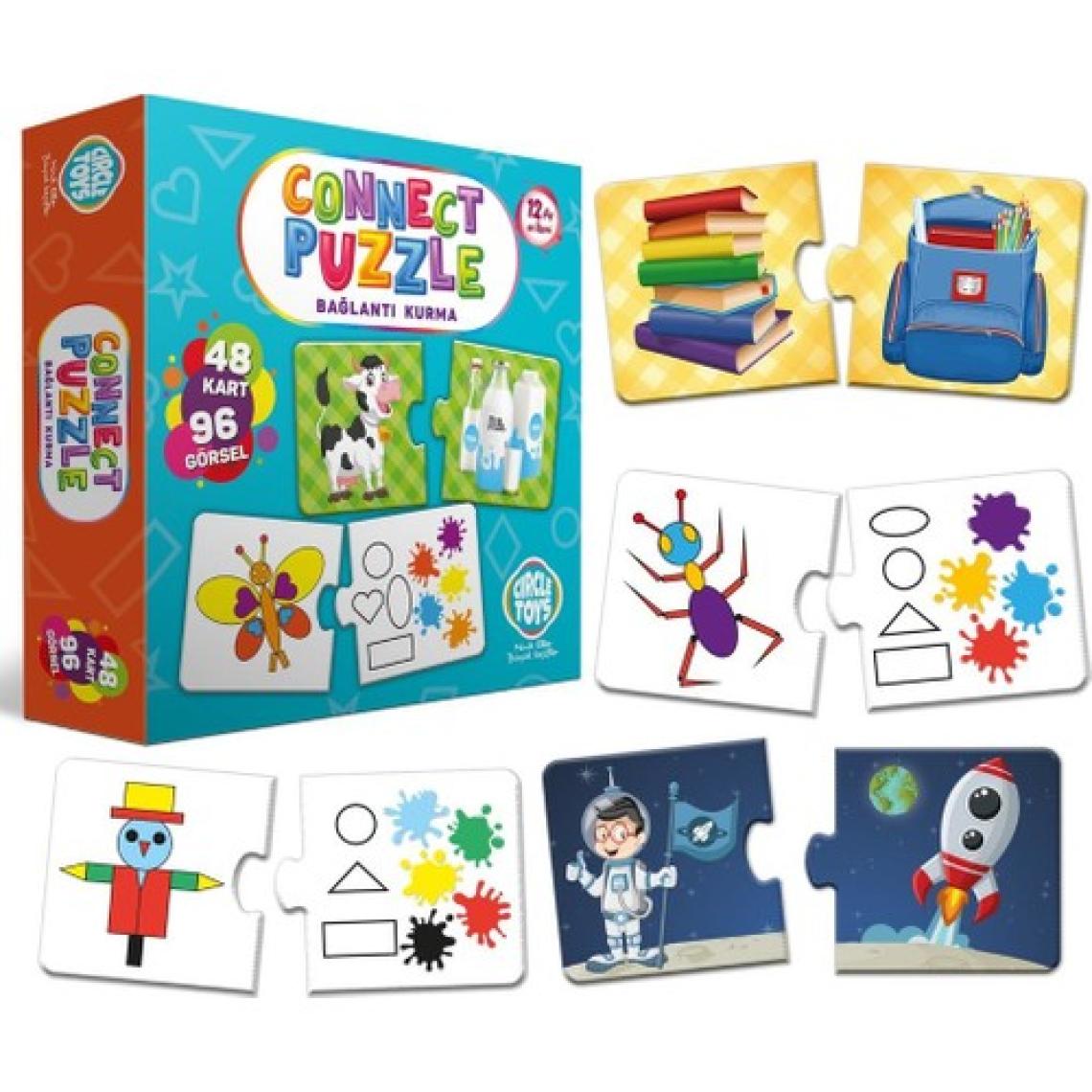 Circle Toys Connect Puzzle Bağlantı Kurma Oyunu Eşleştirme Kartları