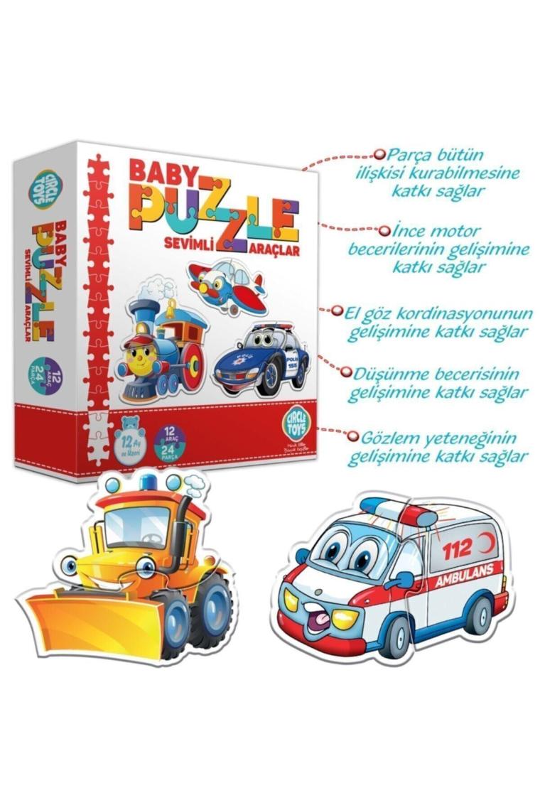 Baby Puzzle Sevimli Araçlar