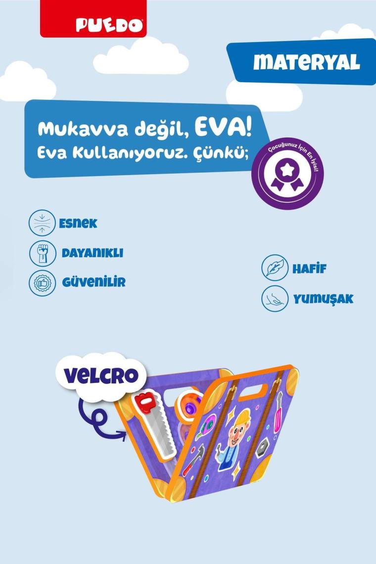 Puedo Bavulunu Topla Eşleştirme Oyunu - Meslekler