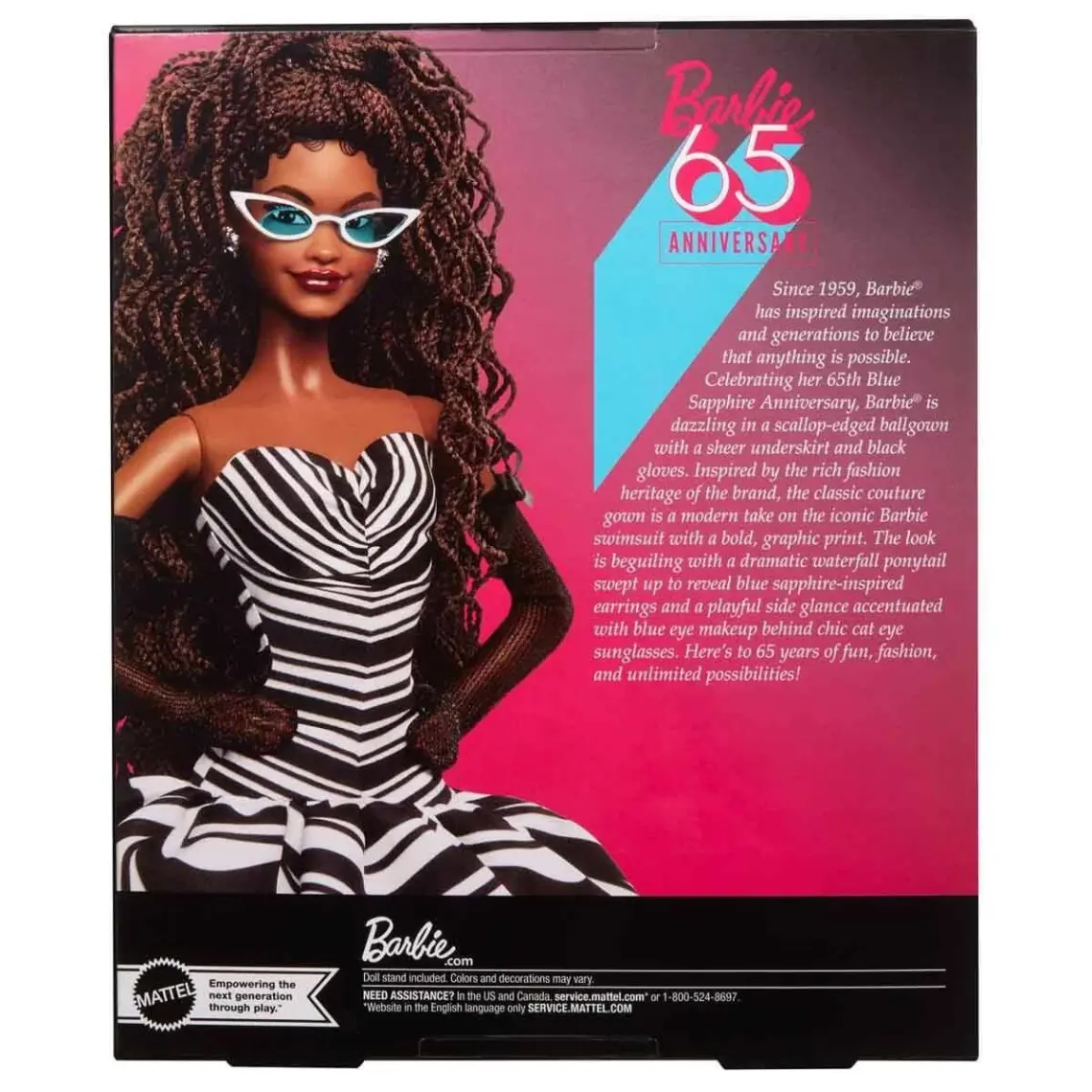 Nessiworld Barbie Mavi Safir 65. Yıl Dönümü Bebeği HRM59