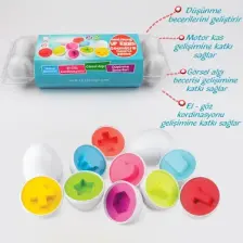 Circle Toys Geometrik Yumurta Eşleme Oyunu 12'li
