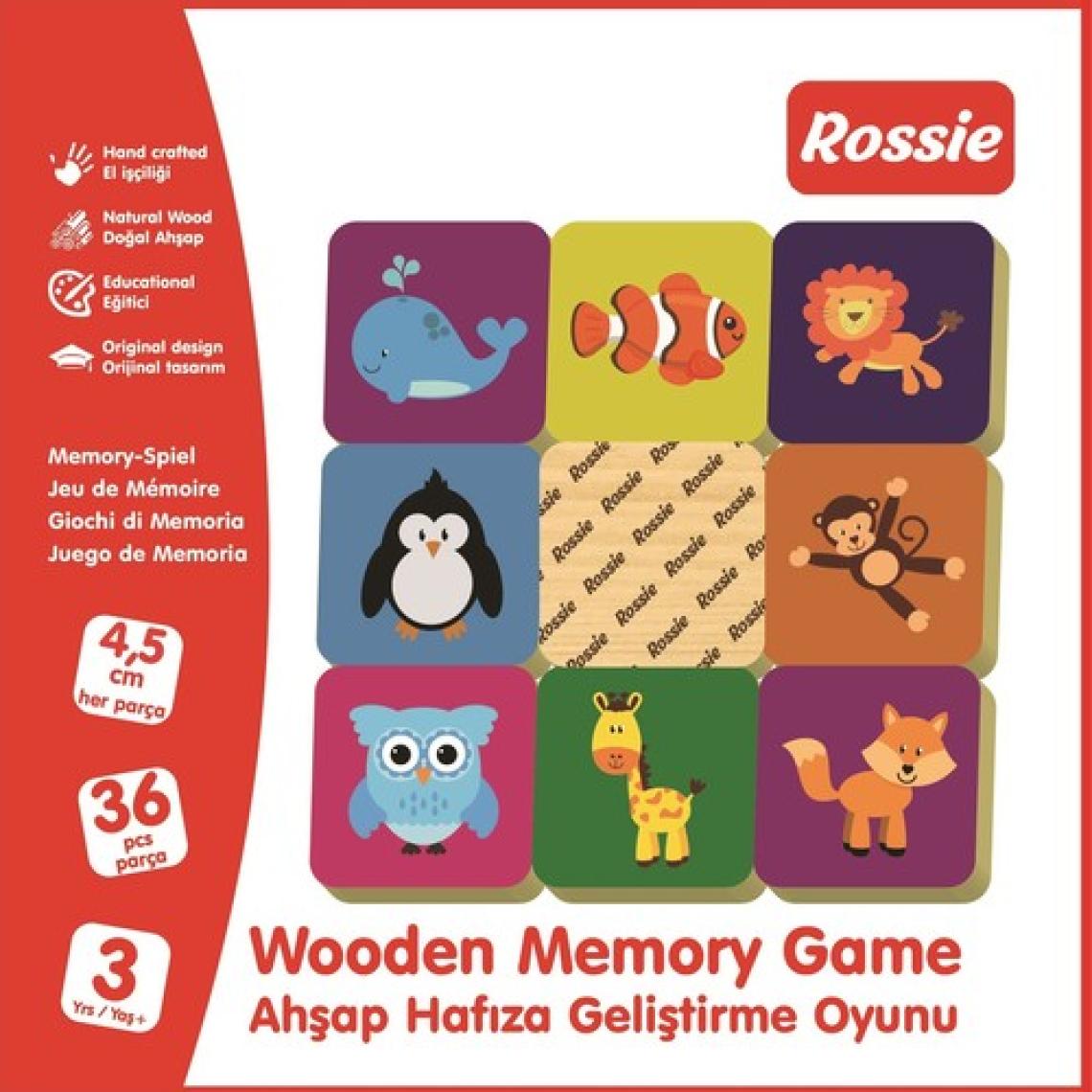 Rossie Ahşap Hafıza Geliştirme Oyunu - Memory Game
