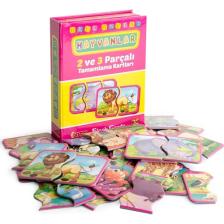 Diytoy Hayvanlar 2 ve 3 Parçalı Okul Öncesi Tamamlama Kartları