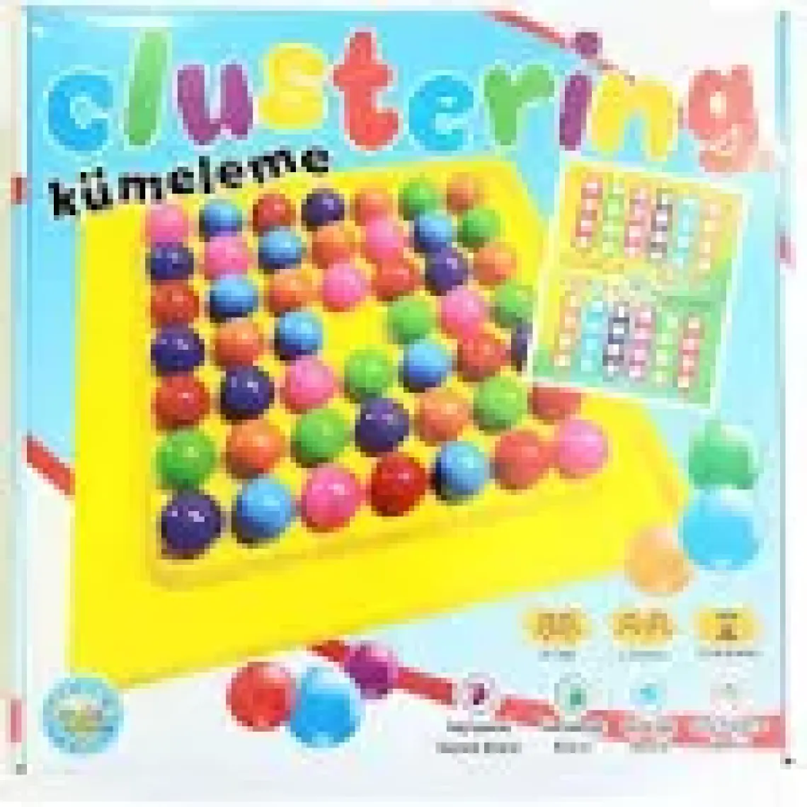 Zekice Renkli Kümeleme Oyunu Clustering Oyunu Akıl ve Beceri Oyunu Eğitici Oyuncaklar