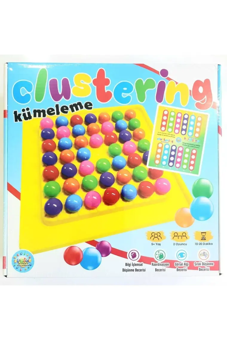Zekice Renkli Kümeleme Oyunu Clustering Oyunu Akıl ve Beceri Oyunu Eğitici Oyuncaklar