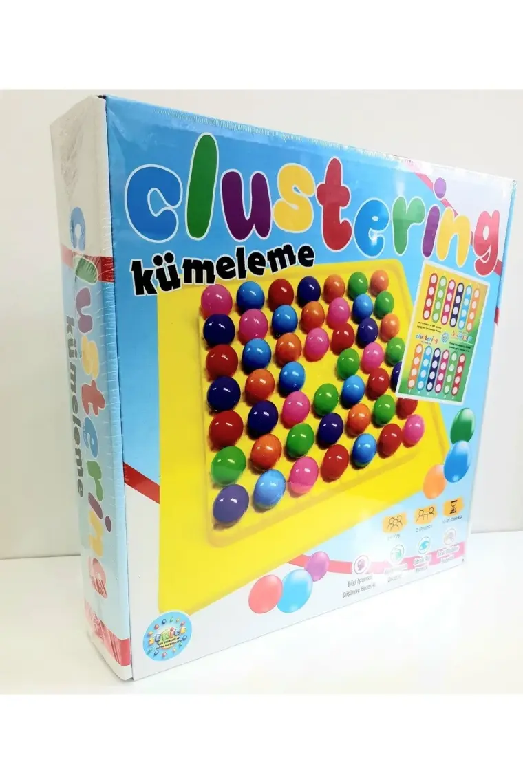 Zekice Renkli Kümeleme Oyunu Clustering Oyunu Akıl ve Beceri Oyunu Eğitici Oyuncaklar