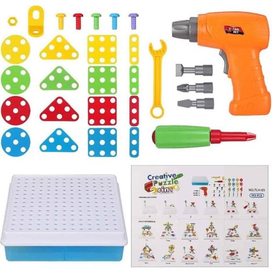 Birlik Oyuncak URT014-001 Birlik, 3D Eğitici Matkap Seti Hayvanlar