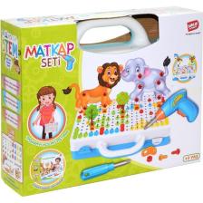 Birlik Oyuncak URT014-001 Birlik, 3D Eğitici Matkap Seti Hayvanlar