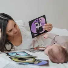 Tummy Time Bebek Aynası & Bebek Zeka Kartları
