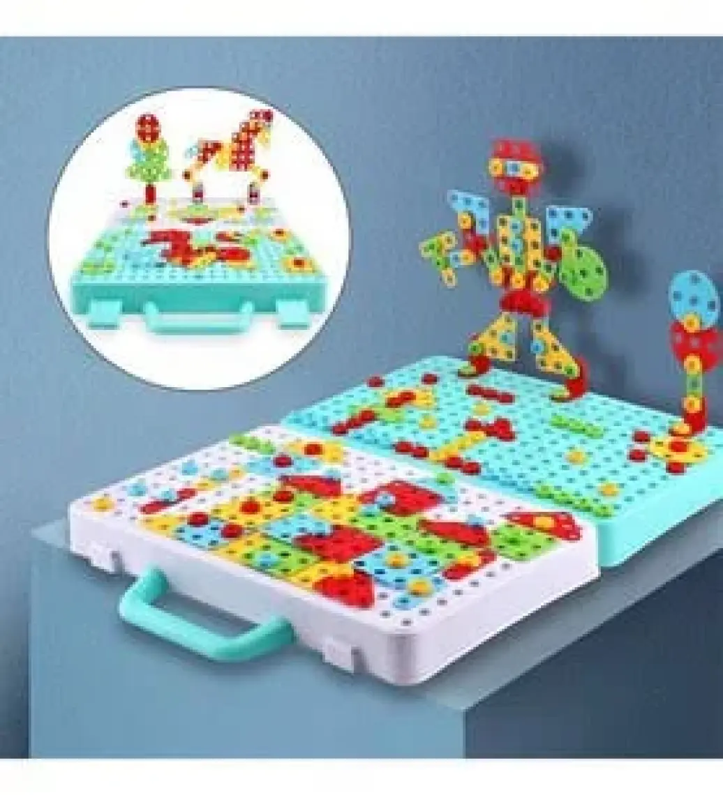 Birlik Oyuncak URT014-001 Birlik, 3D Eğitici Matkap Seti Hayvanlar