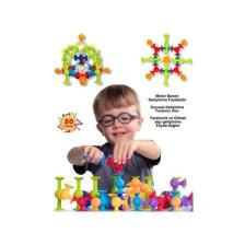 Shopist Vakum Molekül 50 Parça Yapı Taşları Fidget Duyusal Eğitici Oyuncak LEGO Squigz
