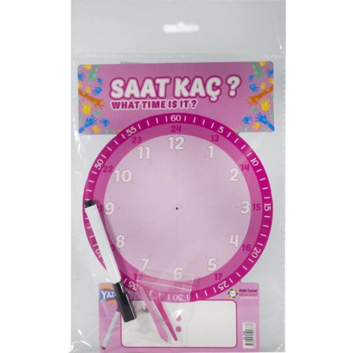Elux Pembe Yaz Sil Eğitici Saat Yazsil