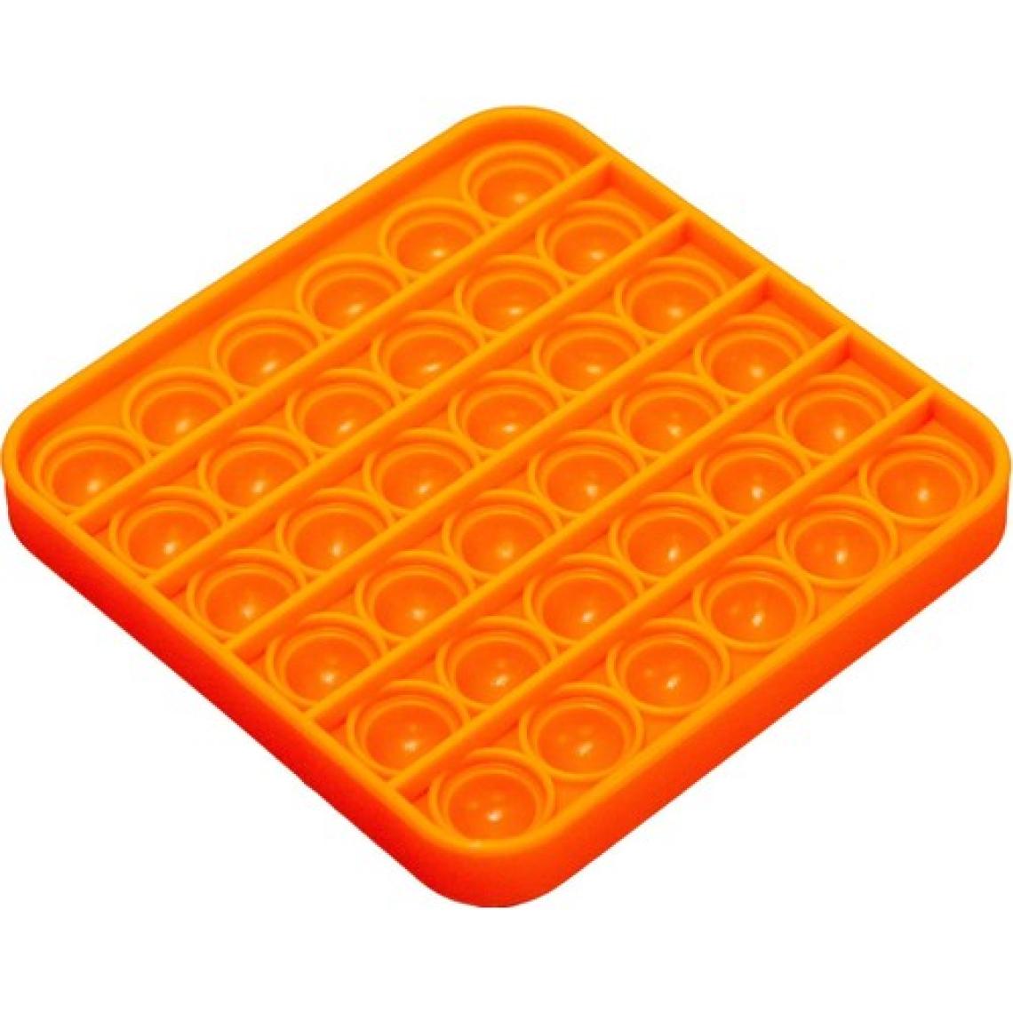 Başel Oyuncak Push Bubble Fidget Özel Pop Duyusal Oyuncak Zihinsel Stres Turuncu Renk Kare
