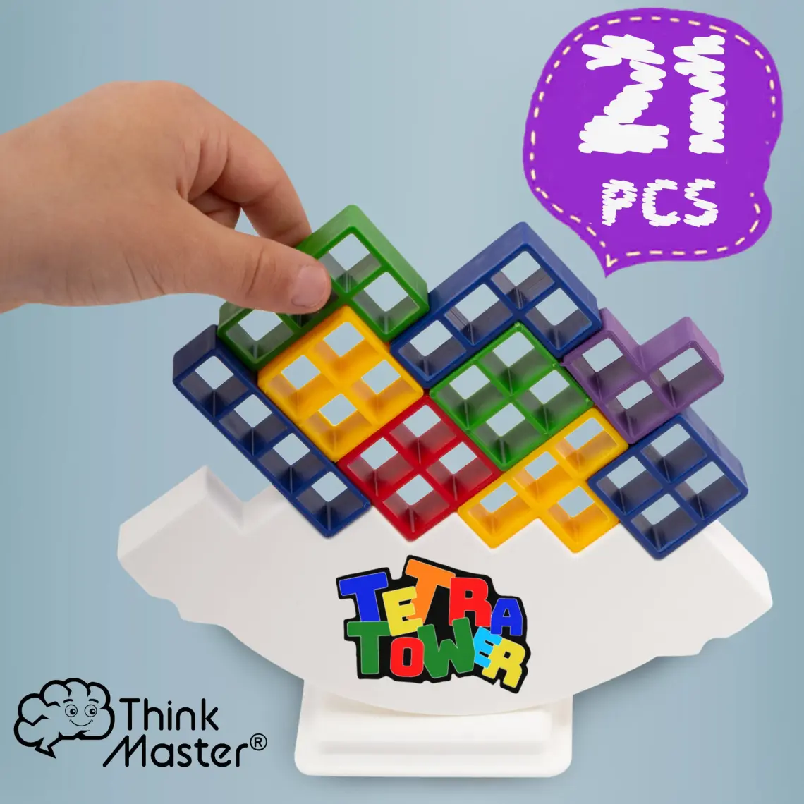 Think Master Tetra Kule Denge Oyuncağı Eğitici Kutu Oyuncak Tetris Kule Tetra Tower