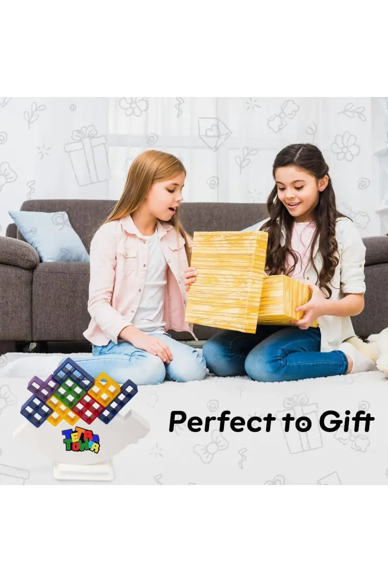 Think Master Tetra Kule Denge Oyuncağı Eğitici Kutu Oyuncak Tetris Kule Tetra Tower