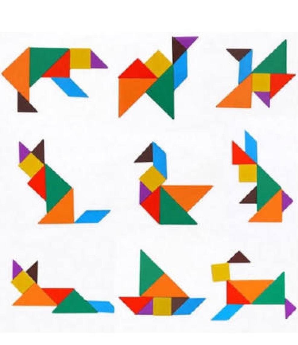 Zekice Tangram 8 Parça* Eğitici ve Zeka,yerli ve Kendi Ürünümüzdür.