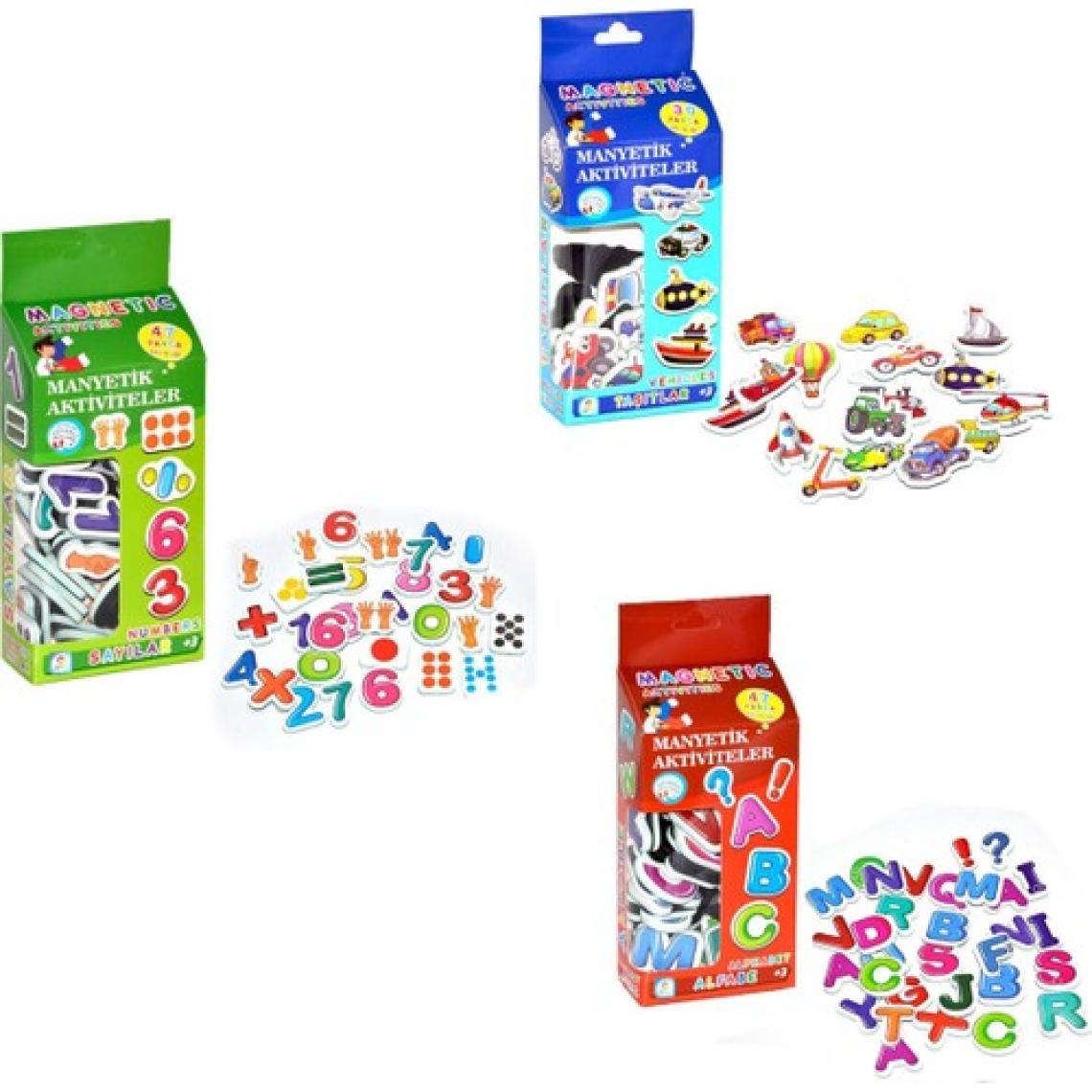 Laço Kids Manyetik Set Sayı - Alfabe ve Taşıt Eğitici Oyuncak