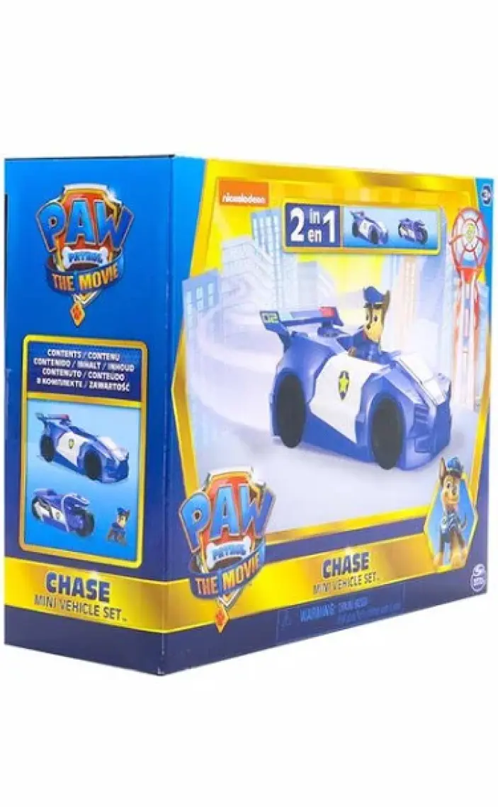 KTYRA52 Nessiworld Paw Patrol The Movie Chase'in 2'si 1 Arada Mini Aracı