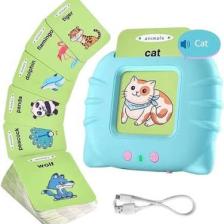 Schulzz Erken Eğitim Ingilizce Sesli Flash Kartları PVC Kart Şeffaf Koruma ile Yıpranmaz Yırtılmaz Kartlı