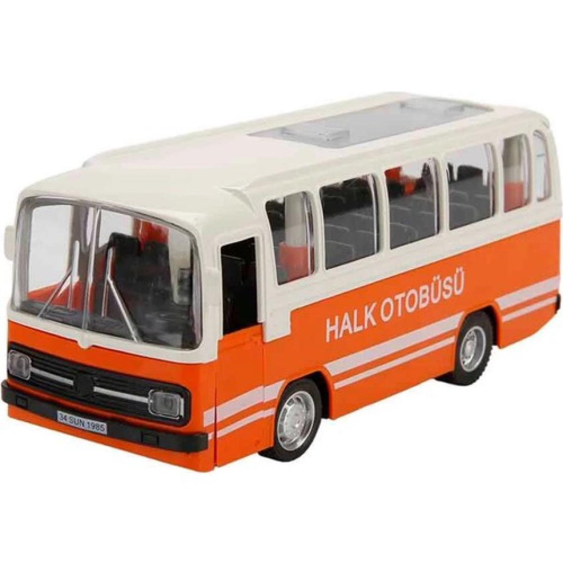 Nessiworld Maxx Wheels Sesli ve Işıklı Nostaljik Halk Otobüsü 15 cm