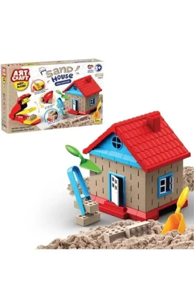 Art Craft İnşaat Kinetik Kum Ev Seti 750 gr.