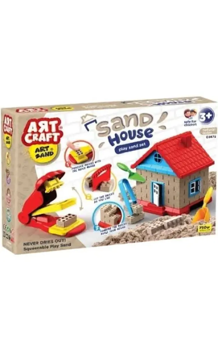 Art Craft İnşaat Kinetik Kum Ev Seti 750 gr.