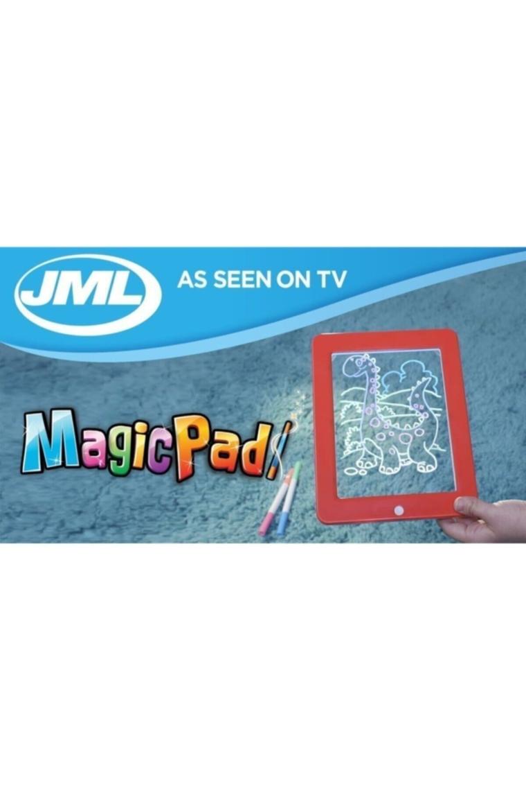 Magi Toptan Magic Pad Çocuk Eğitici Sihirli Işıklı Kalemli Öğretici Pili Pad